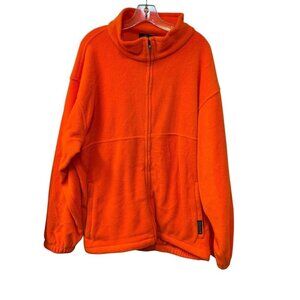 Fieldline Fleece Men’s XL Blaze Safety Orange Full Zip Jacket Polyester